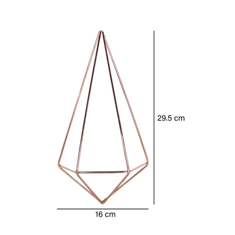 Aplique Diamante Pared Cobre Wire 16.5x28cm