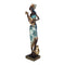 Escultura africana bandolón Azul Nairobi 8x6.5x31.5 cm