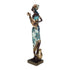 Escultura africana bandolón Azul Nairobi 8x6.5x31.5 cm