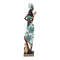 Escultura africana bandolón Azul Nairobi 8x6.5x31.5 cm