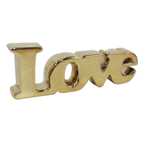 Escultura LOVE Oro Love 24x3.5x8.5 cm