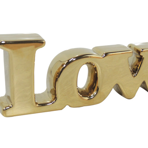 Escultura LOVE Oro Love 24x3.5x8.5 cm