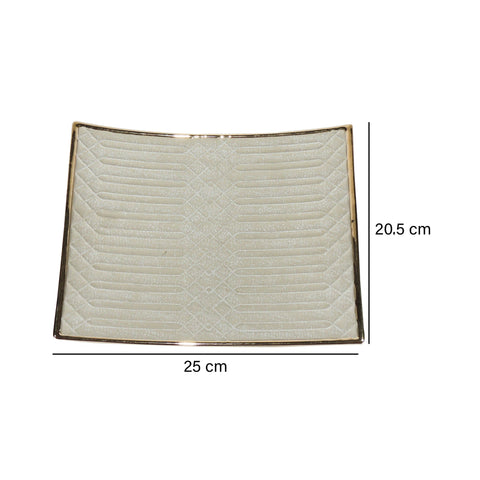 Bandeja Tikal Gris 25x20.5x4.5 cm