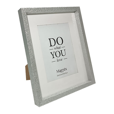 Portaretrato Escarcha Plata Shine 21.5 x 2.5 x 26.5 cm