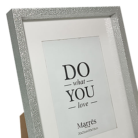 Portaretrato Escarcha Plata Shine 21.5 x 2.5 x 26.5 cm