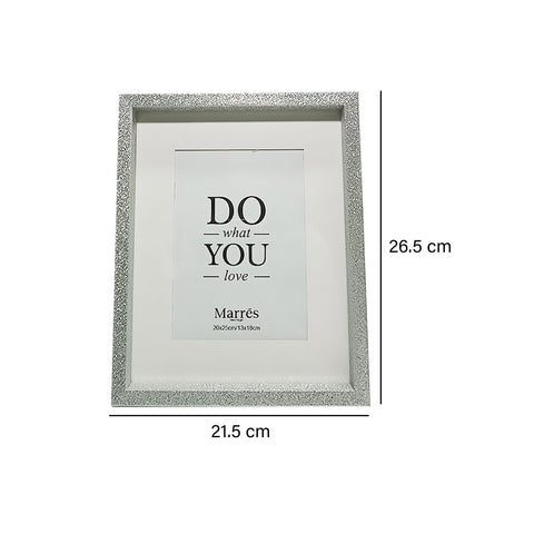 Portaretrato Escarcha Plata Shine 21.5 x 2.5 x 26.5 cm