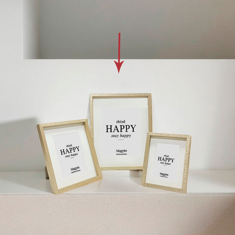 Portaretrato Escarcha Oro Shine 29.5 x 2.5 x 36.5 cm