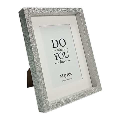 Portaretrato Escarcha Plata Shine 16.5 x 2.5 x 21.5 cm