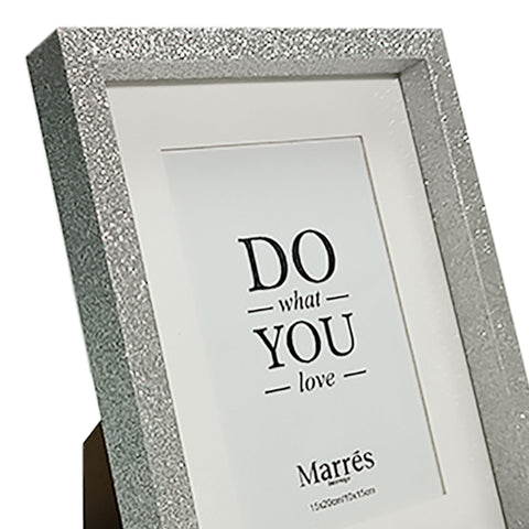 Portaretrato Escarcha Plata Shine 16.5 x 2.5 x 21.5 cm