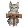 Escultura Gato Welcome Pets 12x9.5x19 cm