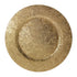 Base de Plato Flores Oro Botanical 33 x 33 x 1.7 cm