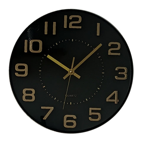Reloj Negro Suiza 30.5 x 30.5 cm