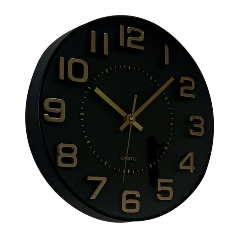 Reloj Negro Suiza 30.5 x 30.5 cm