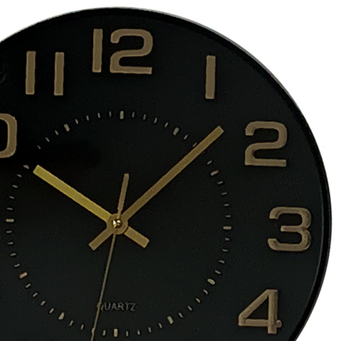 Reloj Negro Suiza 30.5 x 30.5 cm