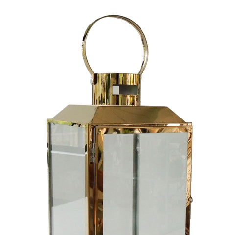 Farol Metal Oro Milan 17x32 cm