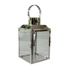 Farol Metal Plata Milan 13.5x24.5 cm