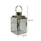 Farol Metal Plata Milan 13.5x24.5 cm