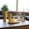 Farol Metal Oro Milan 13.5x24.5 cm