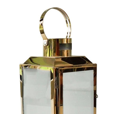 Farol Metal Oro Milan 13.5x24.5 cm