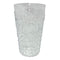 Vaso Arabesco Grande Plástico en Transparente y Gris 9.2X15.2 cm
