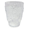 Vaso Arabesco Peq Plástico en Transparente y Gris 8.6X11.5 cm