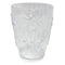 Vaso Arabesco Peq Plástico en Transparente y Gris 8.6X11.5 cm