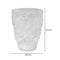 Vaso Arabesco Peq Plástico en Transparente y Gris 8.6X11.5 cm