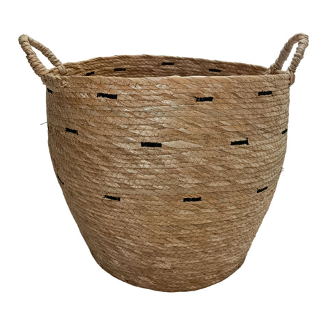 Cesta Tejida Beige Oporto 39x40 cm