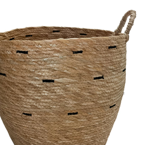 Cesta Tejida Beige Oporto 39x40 cm