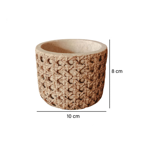 Matera rattan Beige Jordania 10X10x8 cm