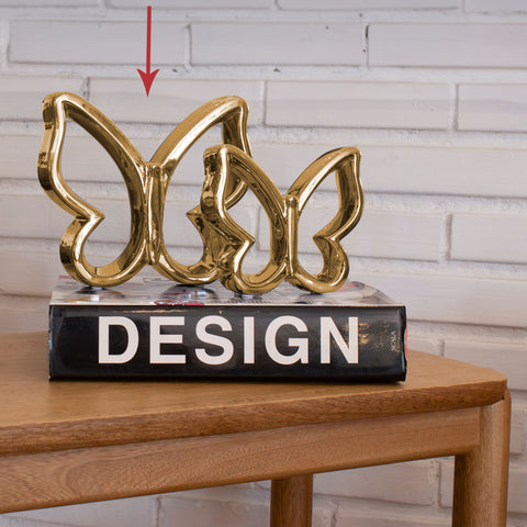 Escultura mariposa Oro Reffinato 18.5  x 21.5 cm