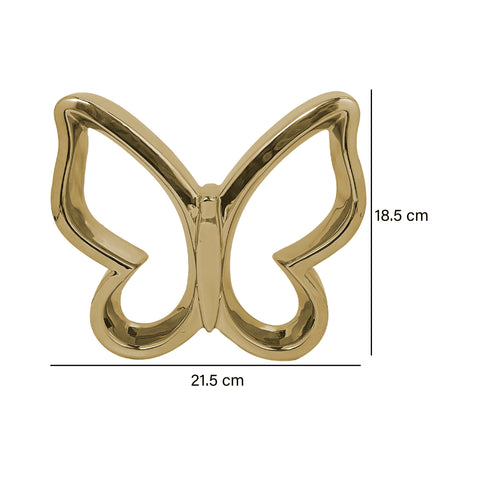 Escultura mariposa Oro Reffinato 18.5  x 21.5 cm