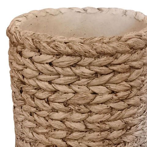 Matera trenza Beige Jordania 15.5X15.5x14.5 cm