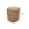 Matera trenza Beige Jordania 15.5X15.5x14.5 cm