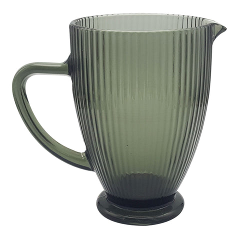Jarra lineas vidrio Gris Baccarat 13x20x18.7 cm