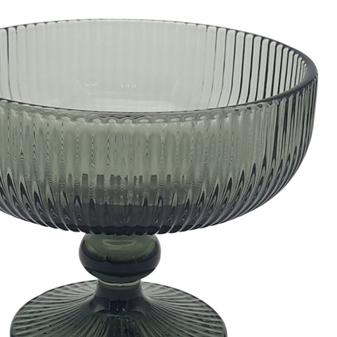 Copa helado lineas vidrio Gris Baccarat 9.8x9.8x11.8 cm