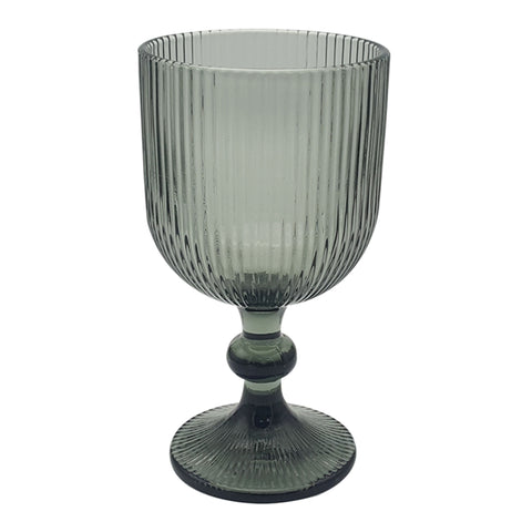 Copa vino lineas vidrio Gris Baccarat 9x9x16.4 cm