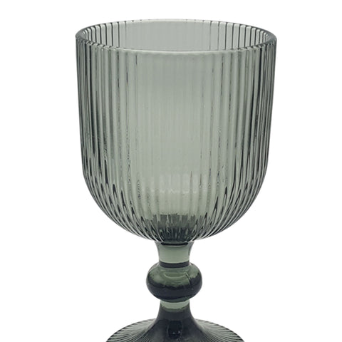 Copa vino lineas vidrio Gris Baccarat 9x9x16.4 cm