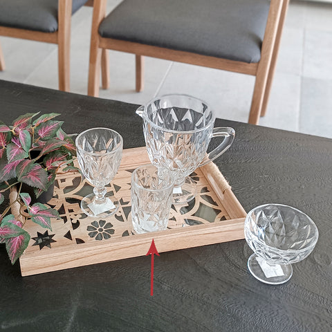 Vaso Rombos vidrio Gris Baccarat 8 x 8 x 12.8 cm