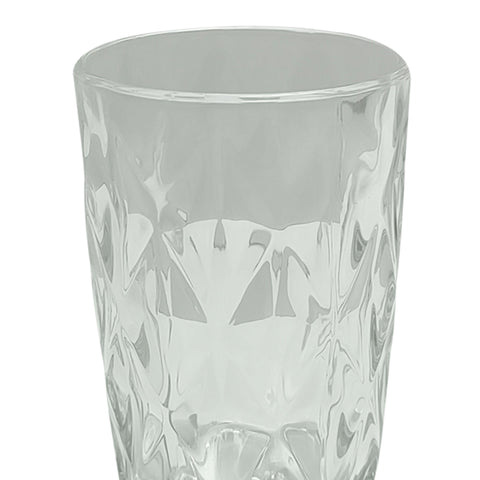 Vaso Rombos vidrio Gris Baccarat 8 x 8 x 12.8 cm