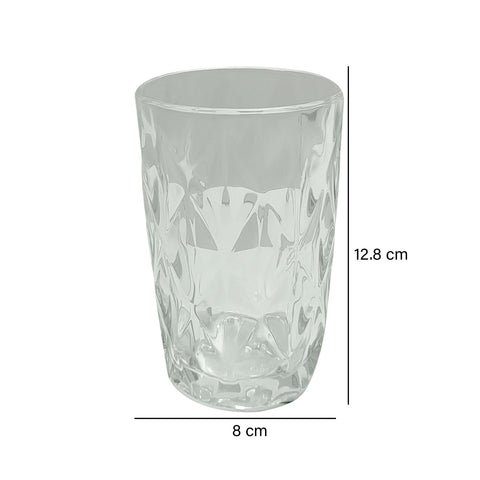 Vaso Rombos vidrio Gris Baccarat 8 x 8 x 12.8 cm