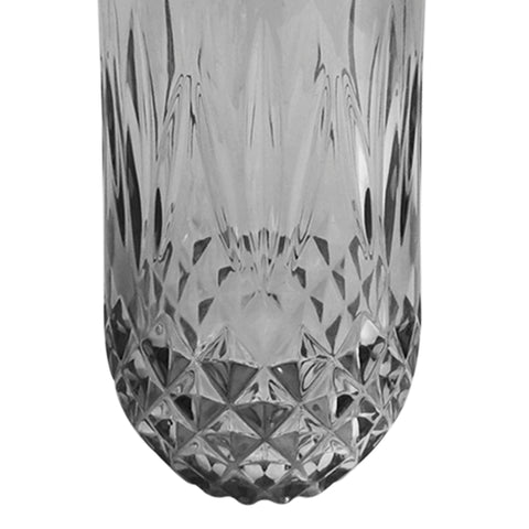 Vaso geométrico Gris Viena 8x8x14 cm