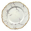 Base de plato marmol Blanco Botanical 33 x 33 x 1.7 cm