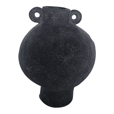 Florero Anfora Negro Rustiko 19.5X25 cm