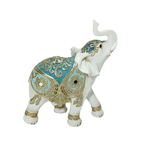 Escultura Elefante Azul  Arya 14x6x16 cm