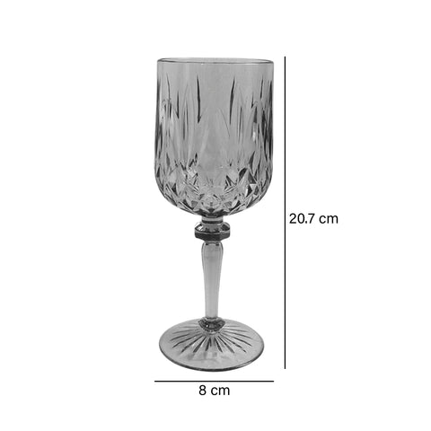 Copa geométrica Gris Viena 8x8x20.7 cm
