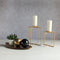 Candelabro Oro Coal  16 x 16 x 18 cm