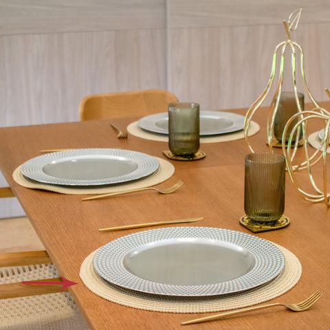 Individual tejido Beige Minka 38 cm