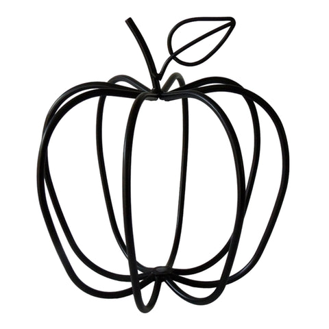 Escultura manzana Negro Sogno 23 x 25 cm
