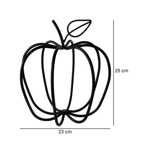 Escultura manzana Negro Sogno 23 x 25 cm